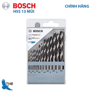 Bộ 13 mũi khoan sắt Bosch HSS PointTeQ 2608577349