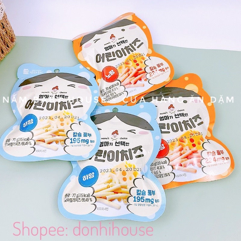 Date 2024 Bánh que phô mai sấy lạnh Good Well Hàn Quốc cho bé ăn dặm từ 8 tháng -20g