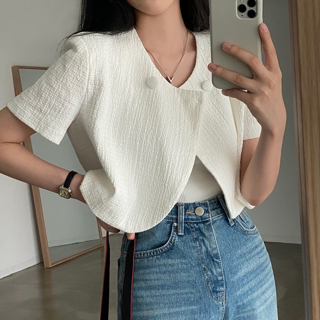 Áo Khoác Blazer Ngắn Tay Thiết Kế Mới Mùa Hè 54059