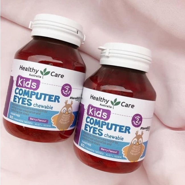 Kẹo Bổ Mắt Cho Bé Healthy Care Kids Computer Eyes Úc 60 Viên