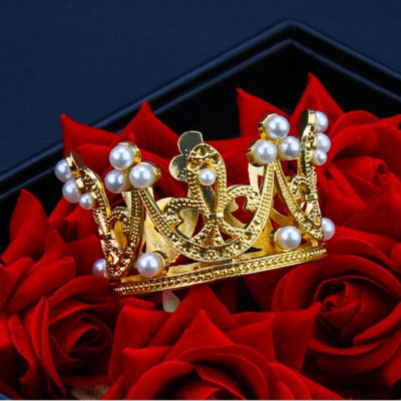 Vương miện trang trí bó hoa .trang trí bánh kem