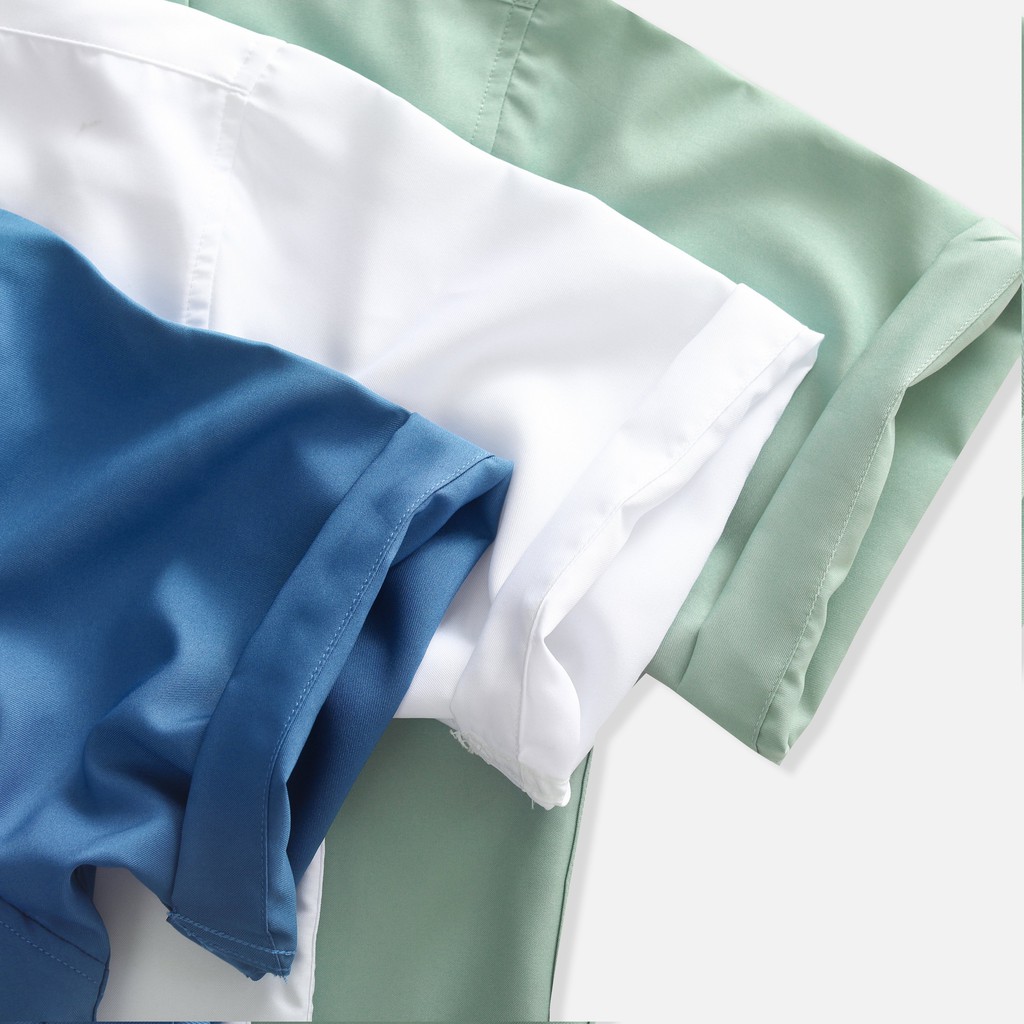 Áo sơ mi nam ngắn tay cổ vest cao cấp Lados - 8063 form chuẩn thoải mái | BigBuy360 - bigbuy360.vn