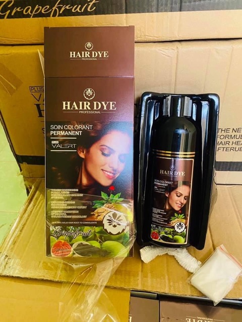 ✅CHÍNH HÃNG - DẦU GỘI ĐEN/NÂU TÓC HAIRDYE GRAPE FRUITE 500ML