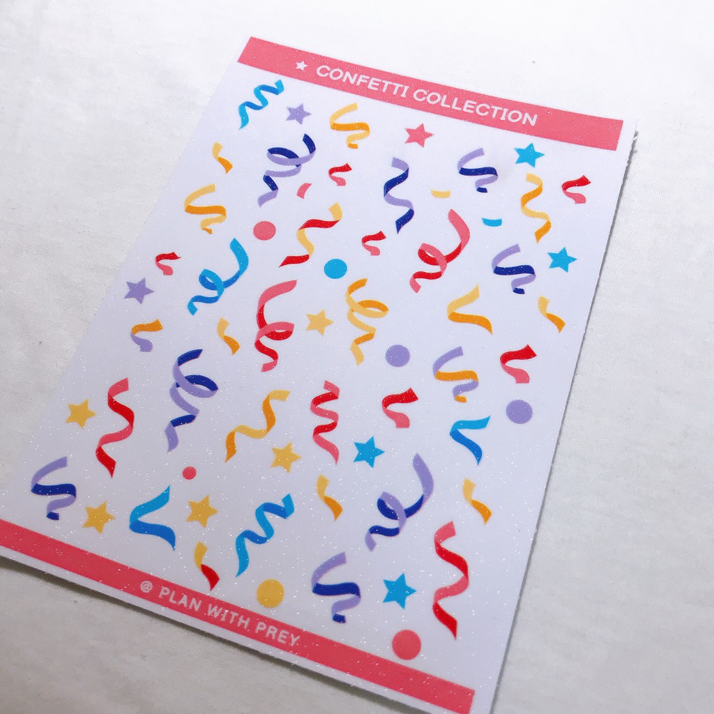 Sticker trang trí toploader, sticker trang trí sổ dễ thương | Desigined by Plan With Prey