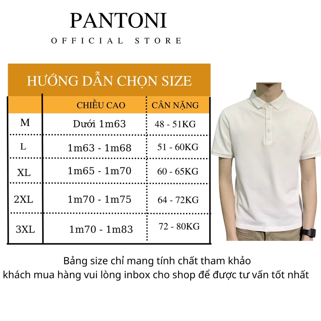 Áo polo nam cổ bẻ pantoni, Áo thun nam ngắn tay chất cotton dày dặn thoáng mát (ACB)
