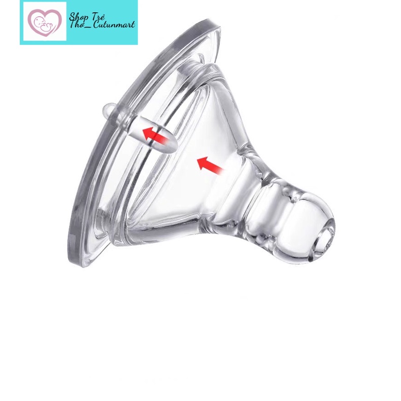 Núm ti silicon siêu mềm thay thế cho bình sữa cổ hẹp/cổ rộng/cổ chuẩn XN01 size S-M-L-LL