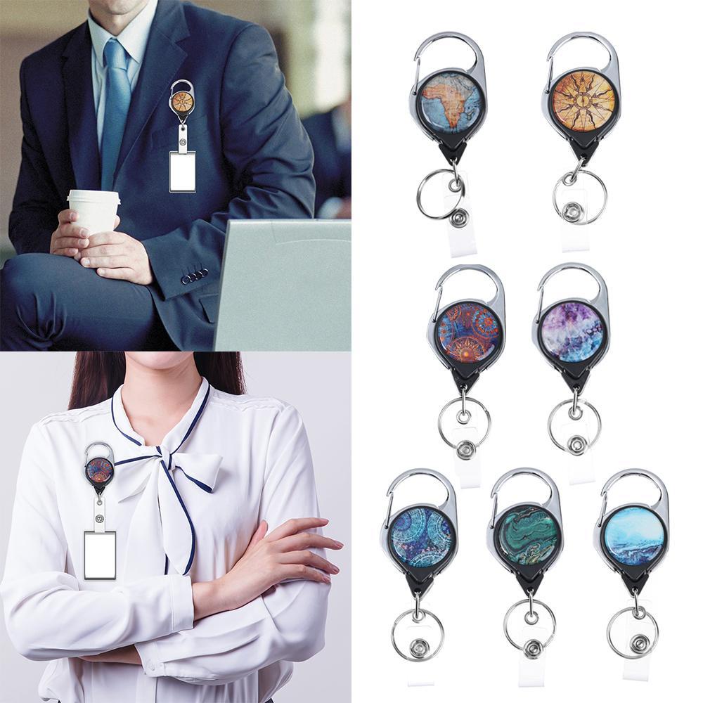 PISTA Móc Khóa Có La Bàn Đựng Thẻ ID Siêu Bền Tiện Dụng Giá Đỡ