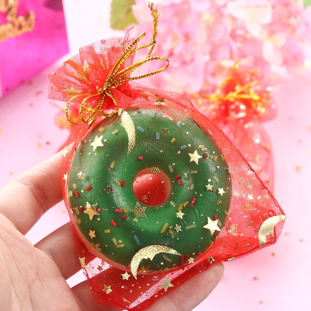 Bộ 10 túi đựng kẹo bằng vải organza có dây rút trang trí cho tiệc tùng/đám cưới