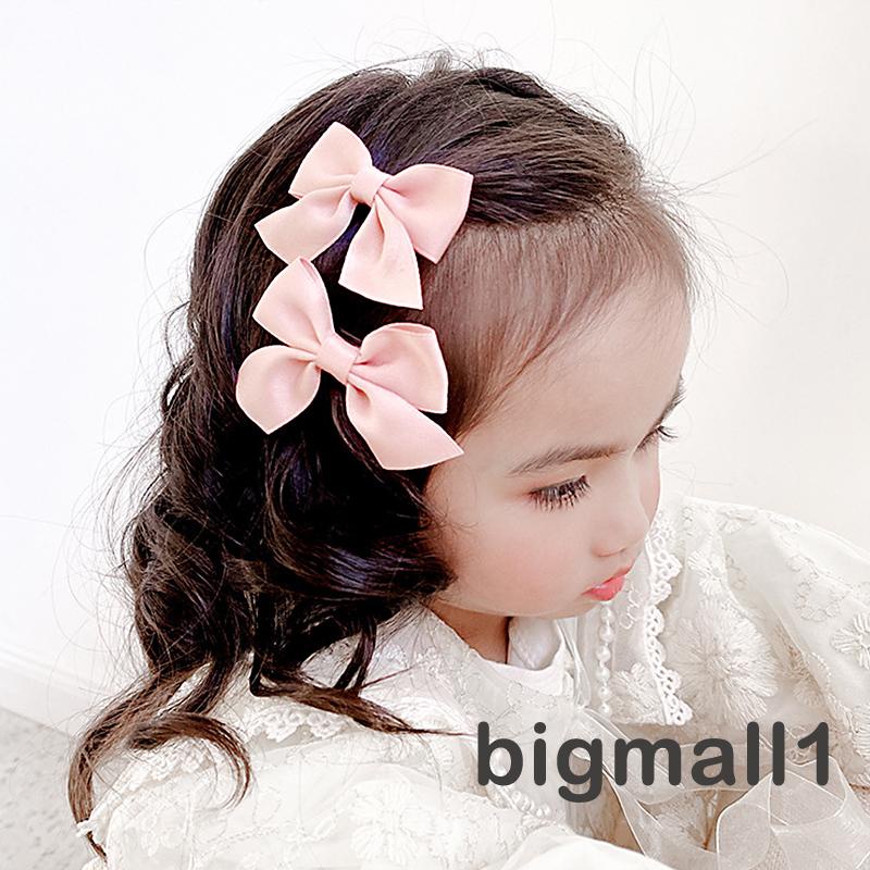 Kẹp tóc nơ màu sắc tươi sáng dễ thương cho bé gái