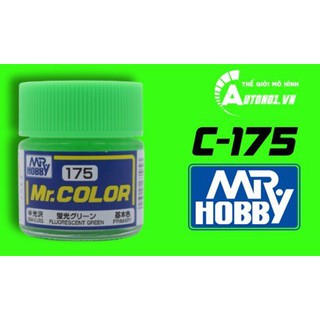 Sơn mô hình màu xanh lá neon lacquer c175 10ml mr.hoppy s070