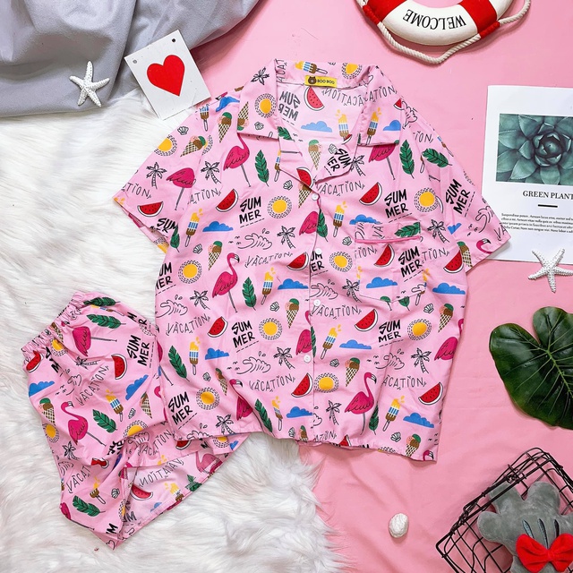 [FREE SHIP] Đồ bộ Pijama kate Thái ❤️ vải tốt - mịn (ảnh thật) ❤️ | BigBuy360 - bigbuy360.vn