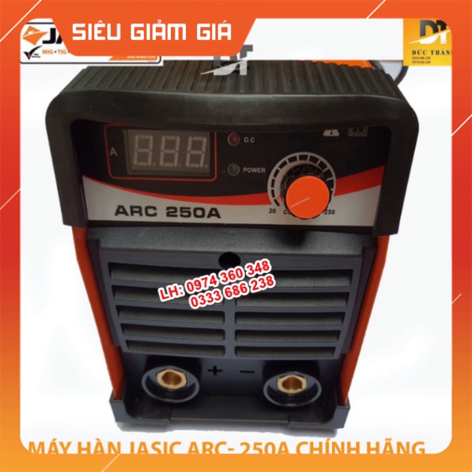 Cam kết Chính hãng MÁY HÀN ĐIỆN TỬ JASIC ARC 250A 1 núm điều chỉnh