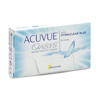 Hộp 06 Kính áp tròng CẬN không màu dùng 2 TUẦN ACUVUE OASYS (Hàng Nhập Khẩu) - 1 box 2 WEEK ACUVUE OAYS-6 lenses/box
