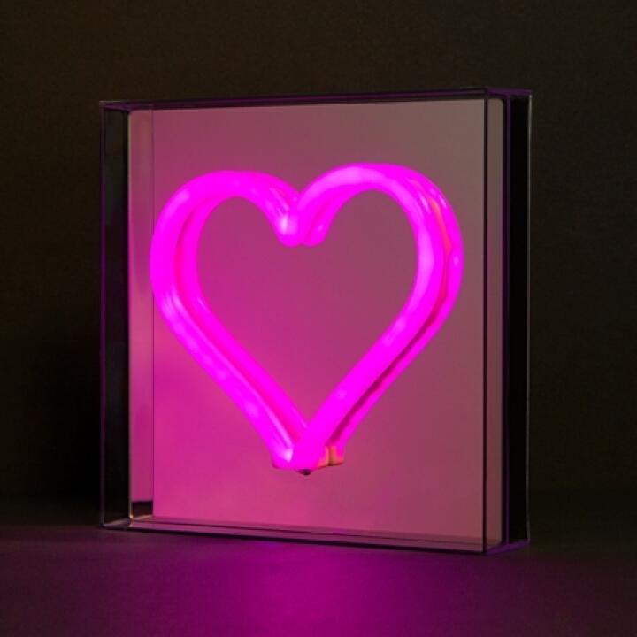 Đèn Neon ARTBOX Hàn Quốc Hình Trái Tim Thiết Kế Kiểu Gương