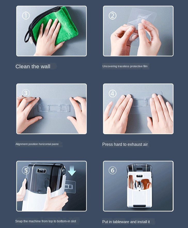 Hộp sấy và khử khuẩn đũa/ thìa bằng tia UV Có móc treo【Người bán chất lượng tốt nhất】