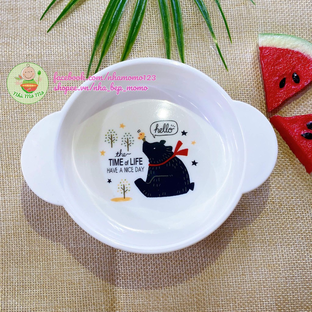 Chén Bát ăn cho bé có quai cầm Nakano  - Nhà Mỡ
