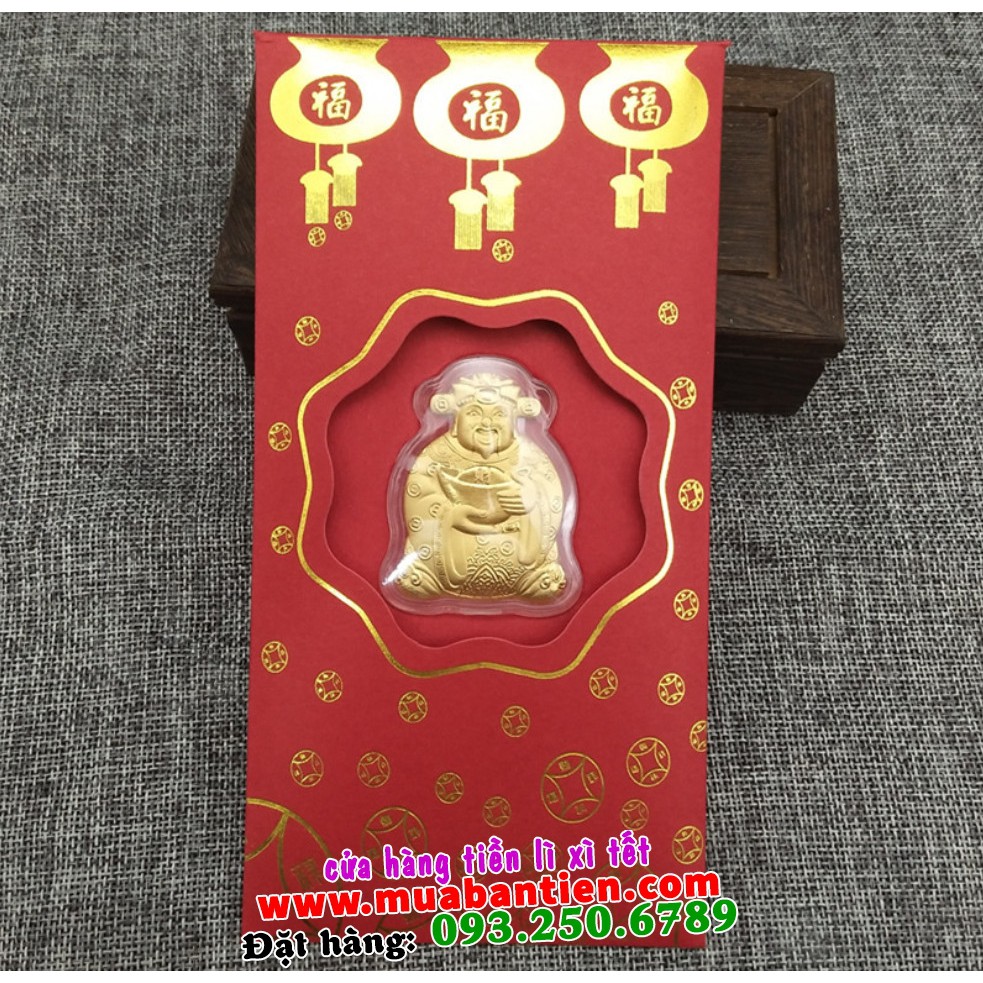 Bao lì xì vàng thần tài Đài Loan, quà tặng người thân bạn bè