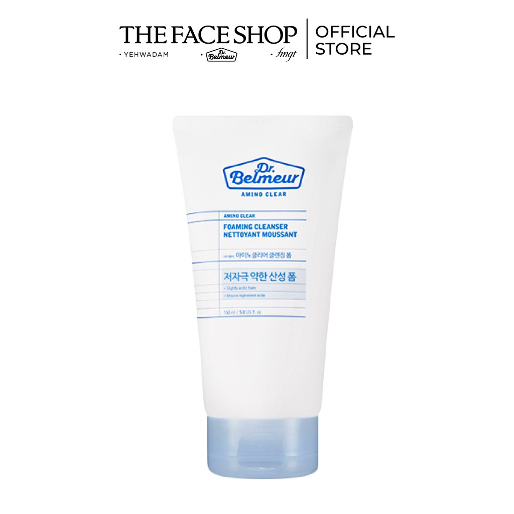 [Mã COSTFS13 - 8% - Tối đa 40K đơn 250K] Bộ 2 Sữa Rửa Mặt TheFaceShop Dr.Belmeur Amino Clear Foaming Cleanser 150ml x 2 | BigBuy360 - bigbuy360.vn