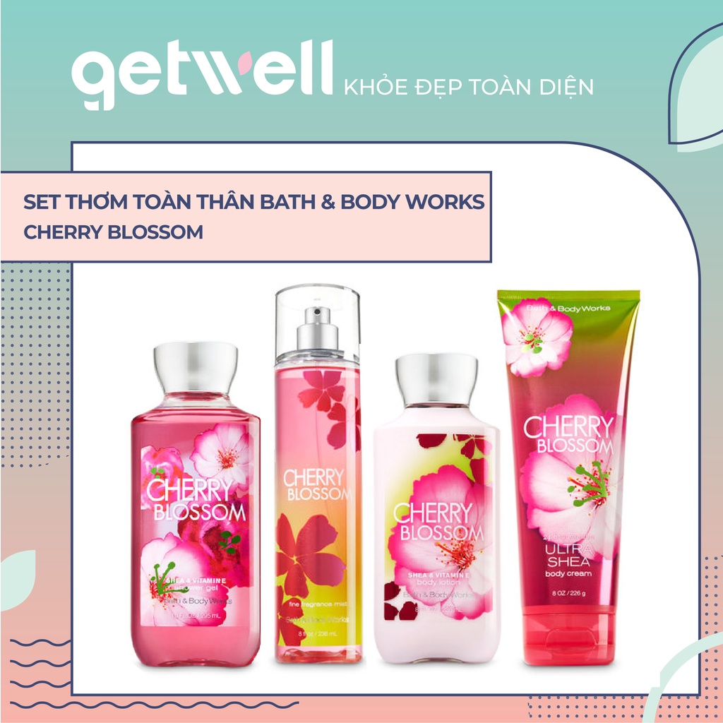 CHERRY BLOSSOM Xịt Thơm Toàn Thân Bath & Body Works Fine Fragrance Mist