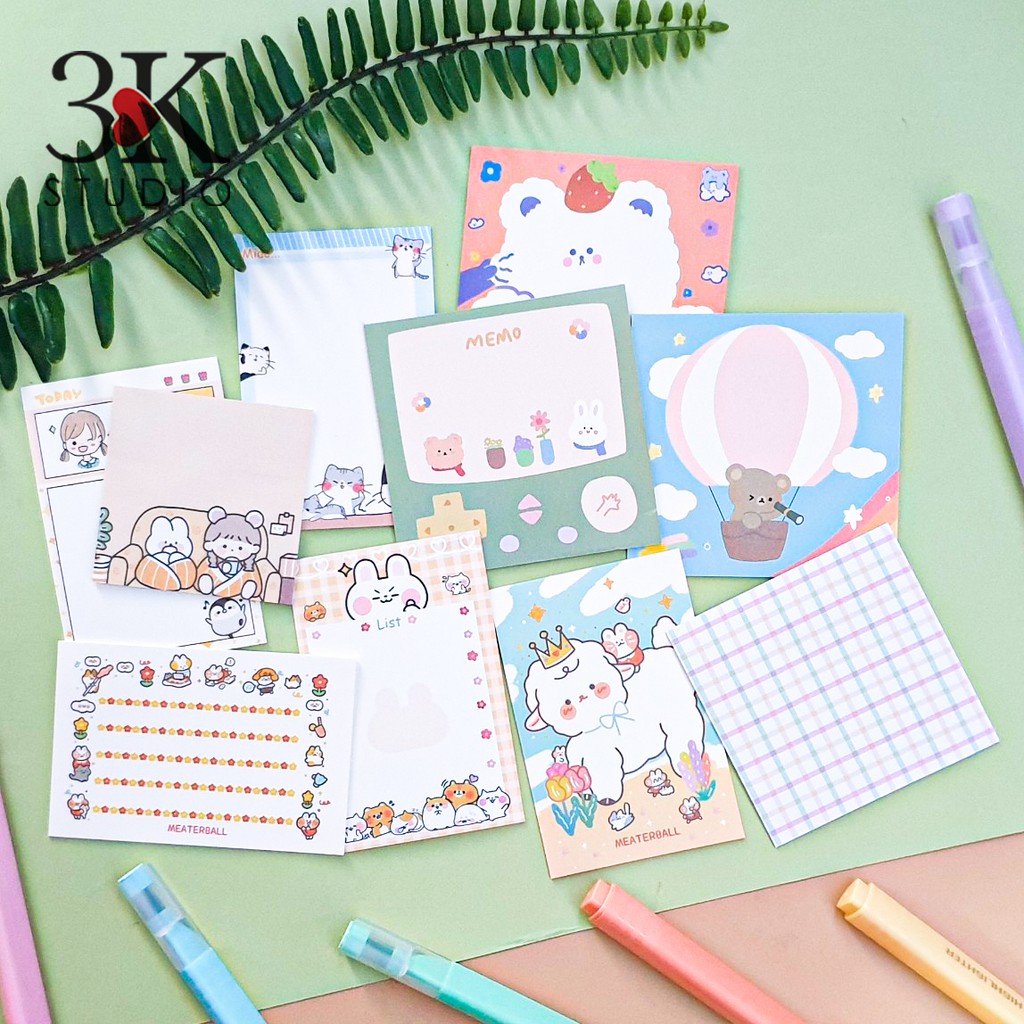 SET TRỘN 10 MẪU - 100 TỜ GIẤY NOTE (COMBO 18)