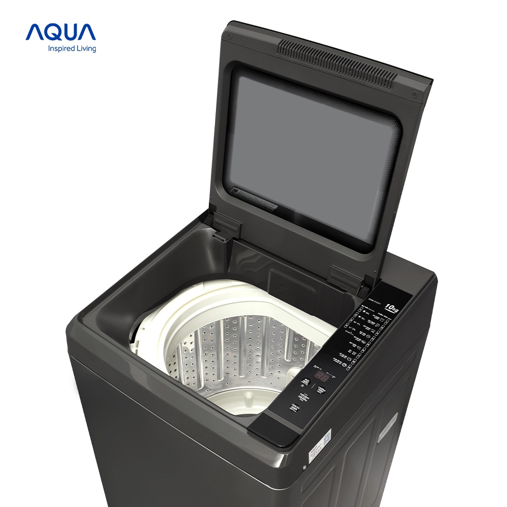 Máy giặt cửa trên 10kg Aqua AQW-S100HT.S - Hàng chính hãng - Miễn phí lắp đặt