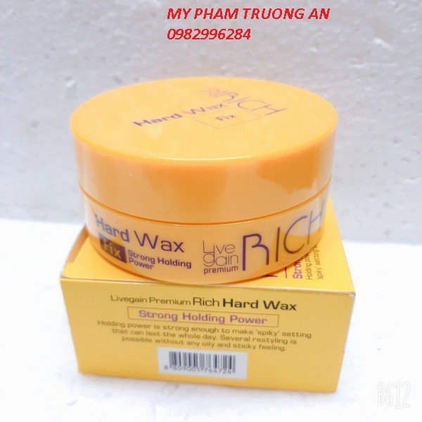 Sáp siêu cứng Livegain Premium Rich Hard Wax (Fix) 110g Hàn Quốc