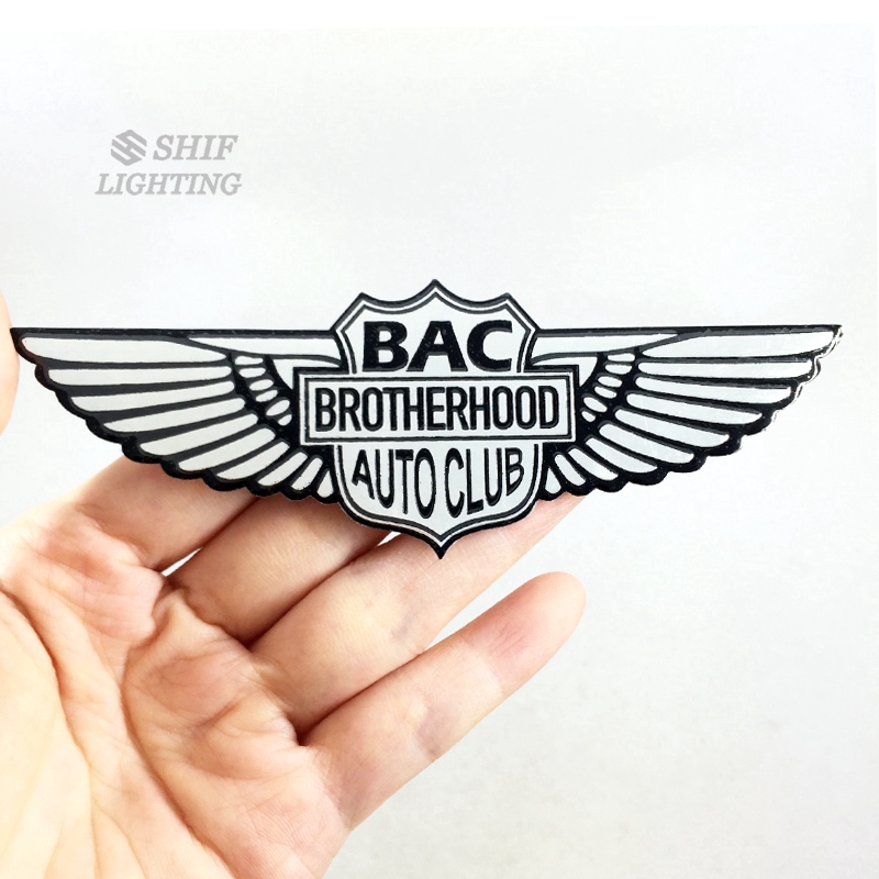 Logo trang trí xe ô tô bằng nhôm hình biểu tượng robot