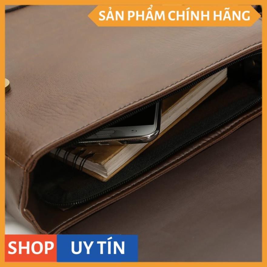 Túi Đeo Chéo Nam 4U Thời Tang D267 (đen -nâu) | BigBuy360 - bigbuy360.vn