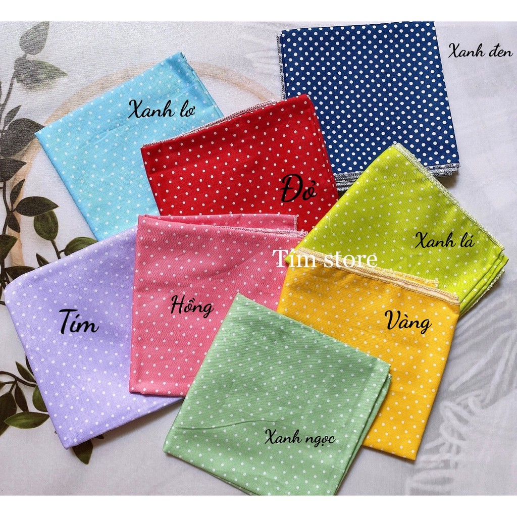 {Ảnh thật} BANDANA KHĂN ĐA NĂNG TURBAN CHẤM BI, MÀU TƯƠI SÁNG HOT TREND, ULLZANG