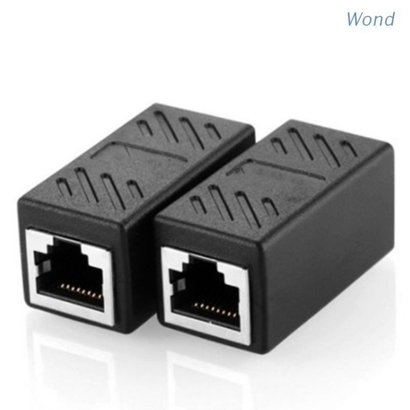 Bộ 2 Đầu Nối Dây Mạng Lan Rj45 Female Sang Female Cat6