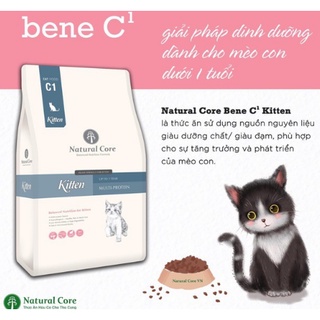 Hạt hữu cơ đa đạm NATURAL CORE ECO C1/ KITTEN cho mèo 5KG