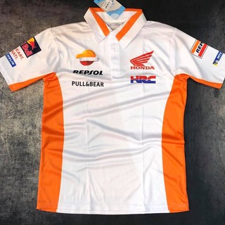 [ T-shirt Racing] Áo Thun HONDA TRẮNG (BẢO HÀNH LOGO VĨNH VIỄN 100%) CAO CẤP DÀNH CHO NAM