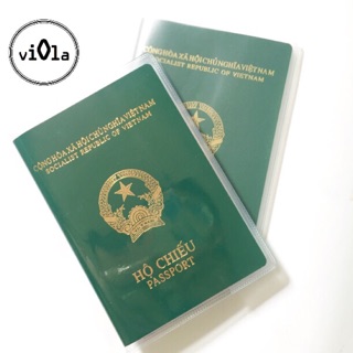 Bọc hộ chiếu (passport cover) nhựa trong