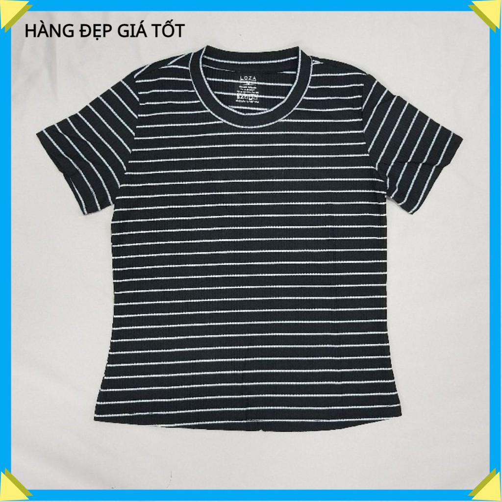 Áo Thun Nữ Đẹp Sọc Ngang Đơn Giản SXA01-024. ThanAnhShop