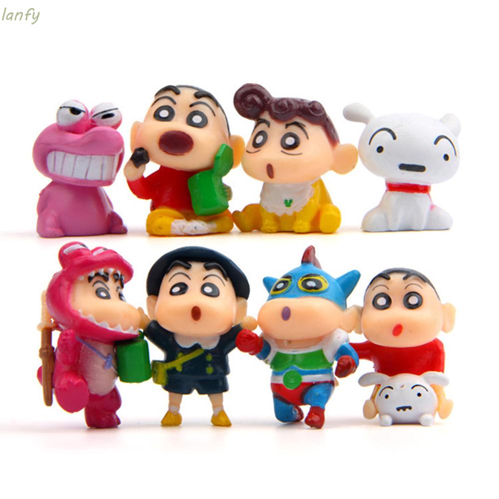 Set 8 Mô Hình Nhân Vật Phim Hoạt Hình Shin-Chan Kiểu Dáng Dễ Thương