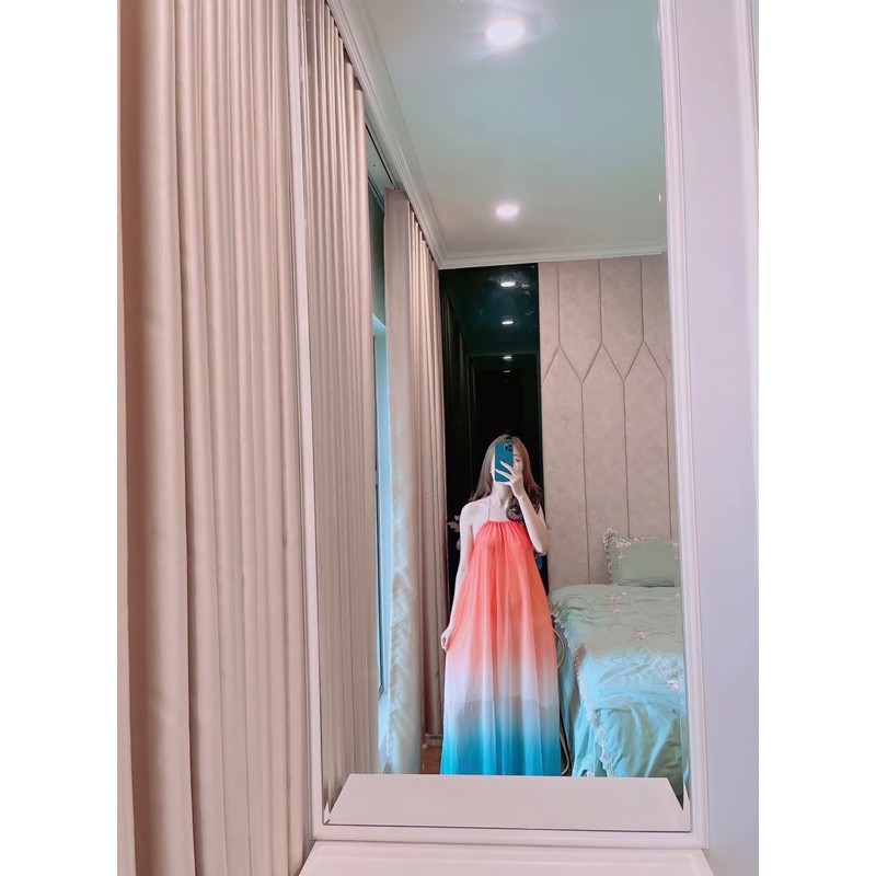 VNU269 - VÁY MAXI YẾM OMBRE CẦU VỒNG LƯỚI | BigBuy360 - bigbuy360.vn
