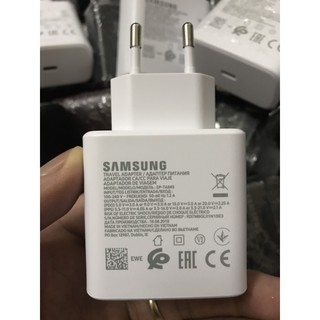 [SUPER FAST CHARGER 45W] Củ Sạc 45W Chính Hãng Samsung. Model TA845
