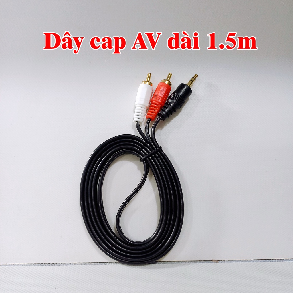 Dây biến đổi âm thanh từ điện thoại thông minh ra loa AV 3.5 Ra 2 Sen