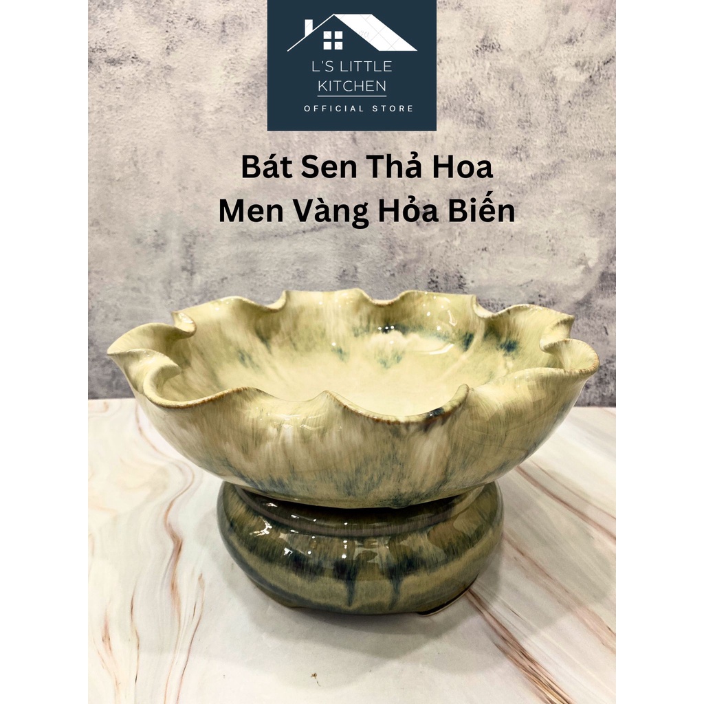 Bát Sen Thả Hoa Tắm Phật - Bát Minh Đường Tụ Thủy (Hình & Video Thật 100