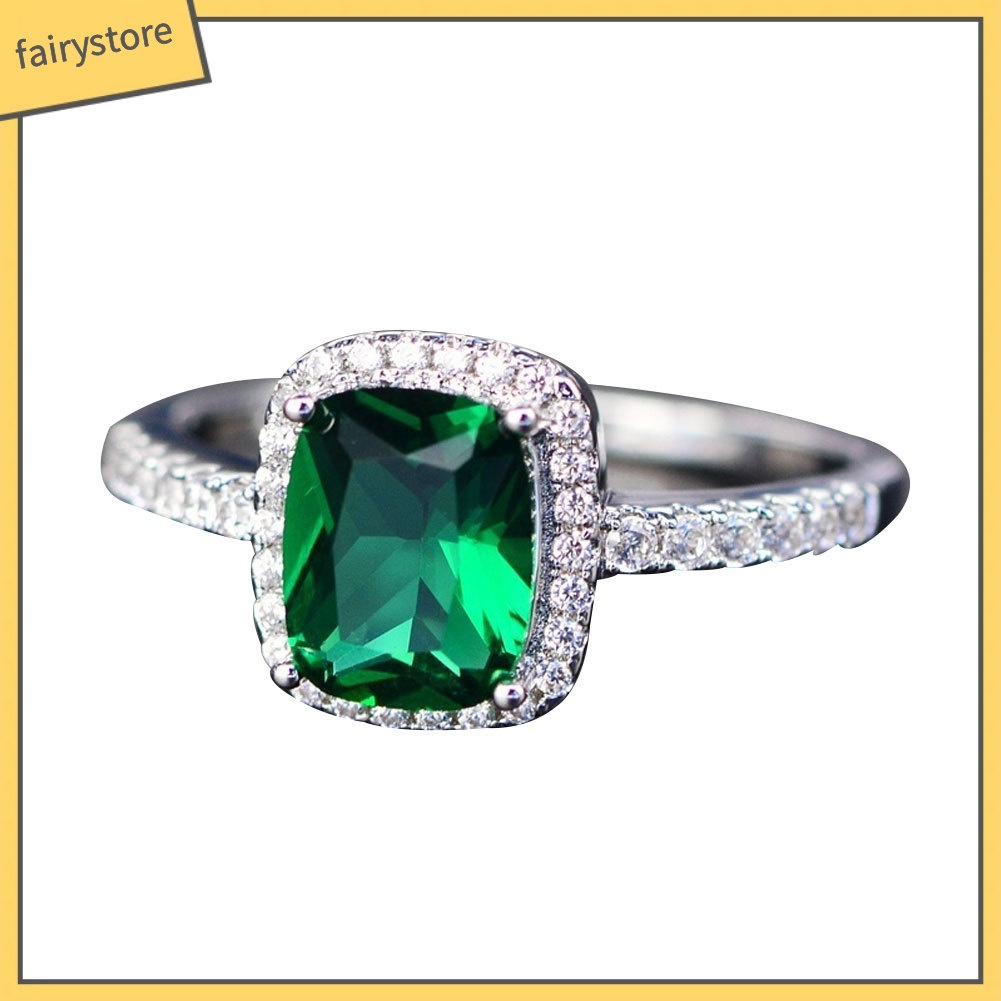 Nhẫn đính đá nhiều màu sang trọng cho nữ