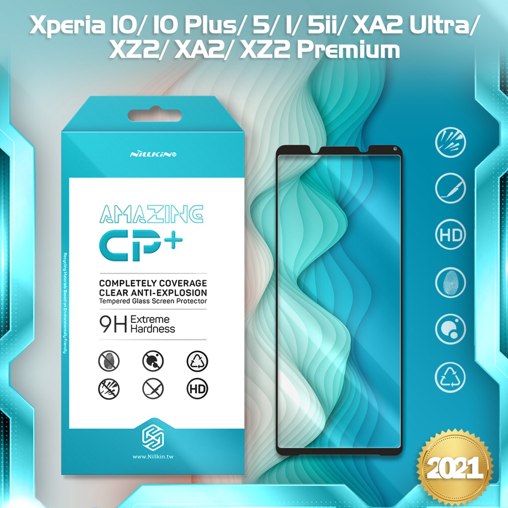 Kính cường lực Nillkin.tw mẫu 2021 cho Xperia 10/10 Plus/5/1/5ii/XA2 Ultra/XZ2/XA2/XZ2 Premium