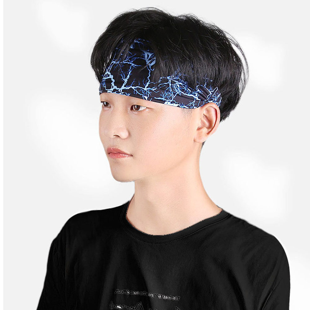 Băng Đô Cài Tóc Thấm Hút Mồ Hôi Họa Tiết Kẻ Sọc Phong Cách Thể Thao Mới Cho Nam Và Nữ