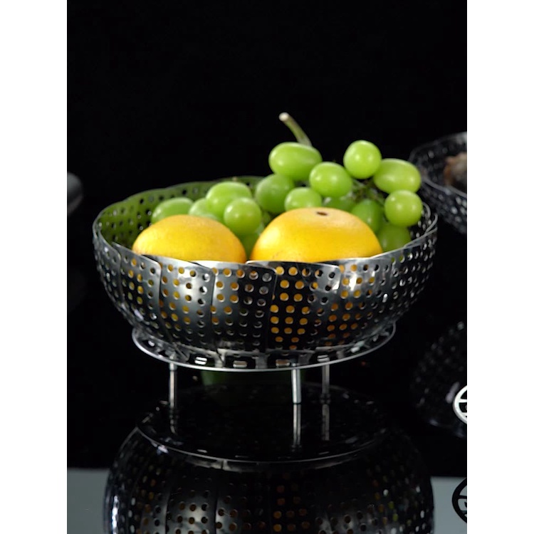 Vỉ Hấp Bằng Thép Không Gỉ 430 Có Thể Gấp Gọn Tiện Dụng