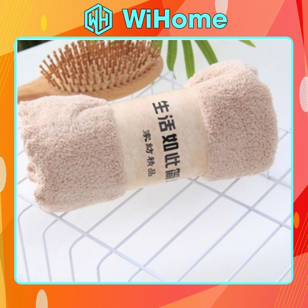 Khăn Mặt Lông Mịn Siêu Thấm Hút Hàn Quốc 50x30cm Đủ Màu