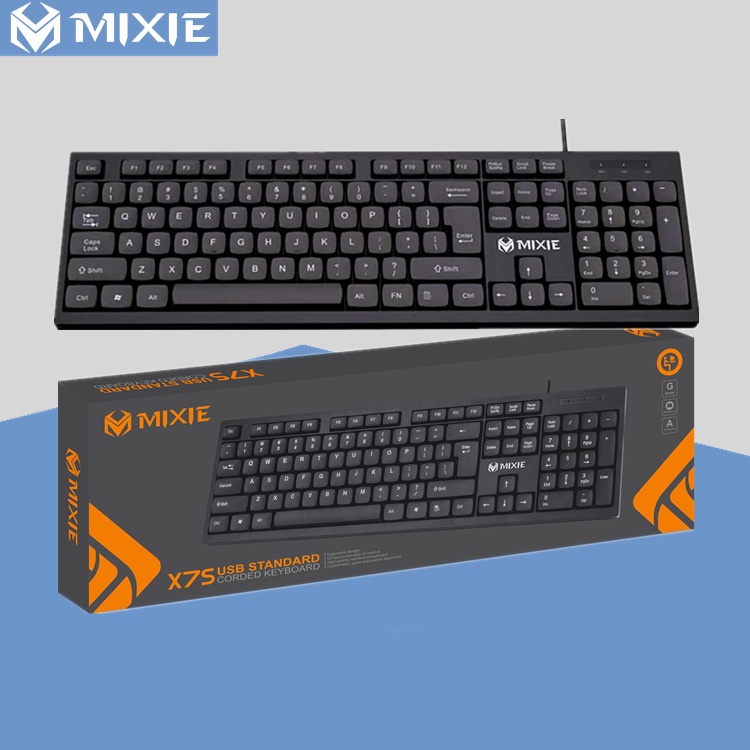 Bàn phím MIXIE - X7: đẹp, bấm êm, không tiếng kêu (kết nối có dây)