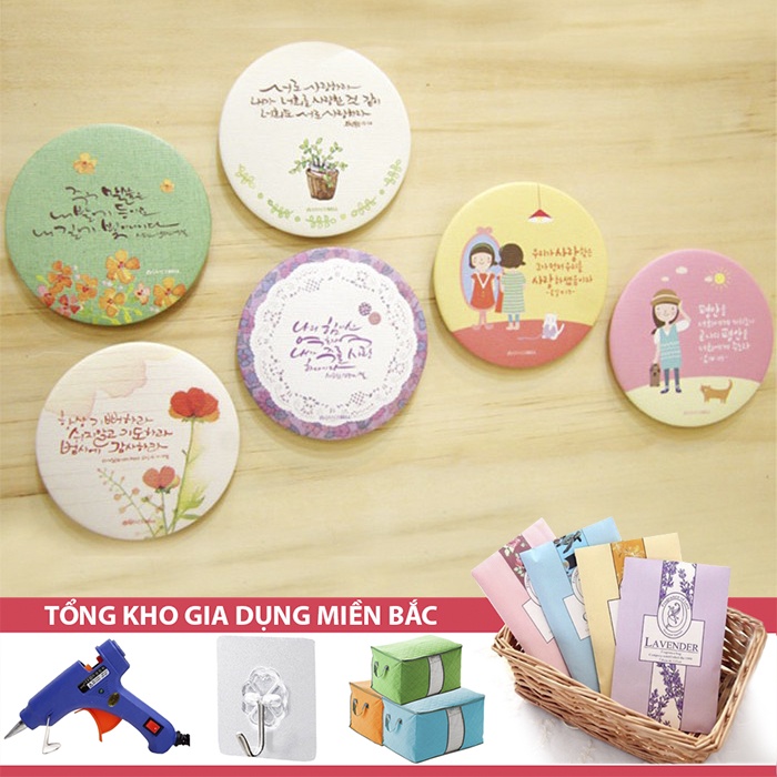 [Tổng Kho Sỉ] GƯƠNG TRÒN MINI Đáng Yêu Hàn Quốc Bỏ Túi - Gương Soi Bé Nhỏ Cầm Tay Di Động