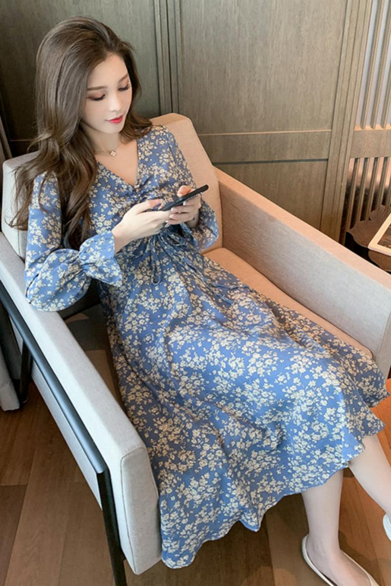 2021 NEW ARRIVAL ready stock french style dress Floral skirt women fashion clothes