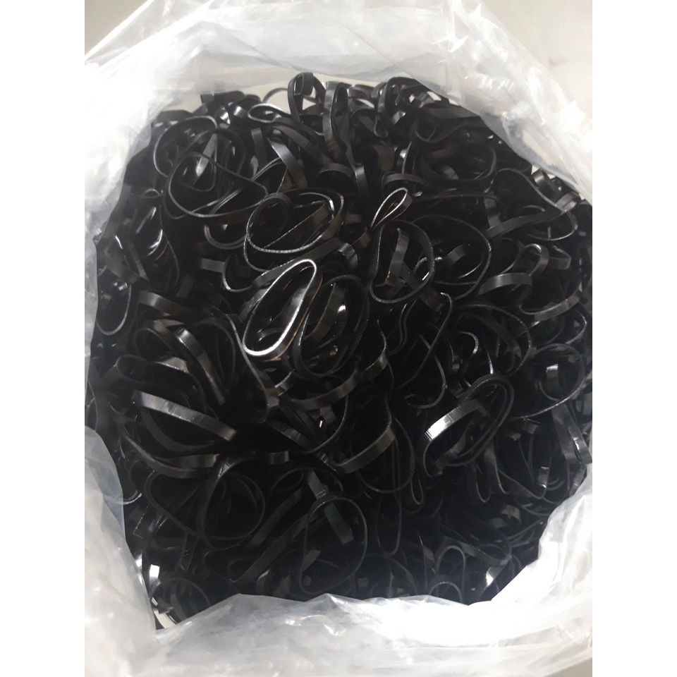 Gói 50 sợi Thun   buộc tóc đơn giản cho nữ   CT035