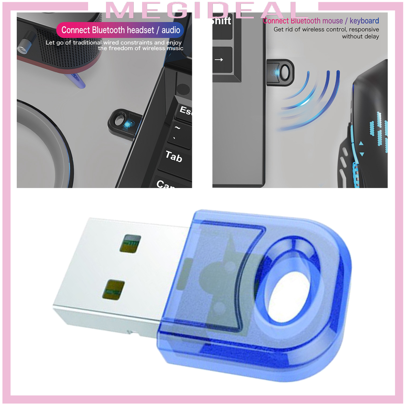 Bộ Chuyển Đổi Bluetooth Usb 5.0 Cho Windows 10 / 8 / 7 - Pc Sang Bluetooth | BigBuy360 - bigbuy360.vn