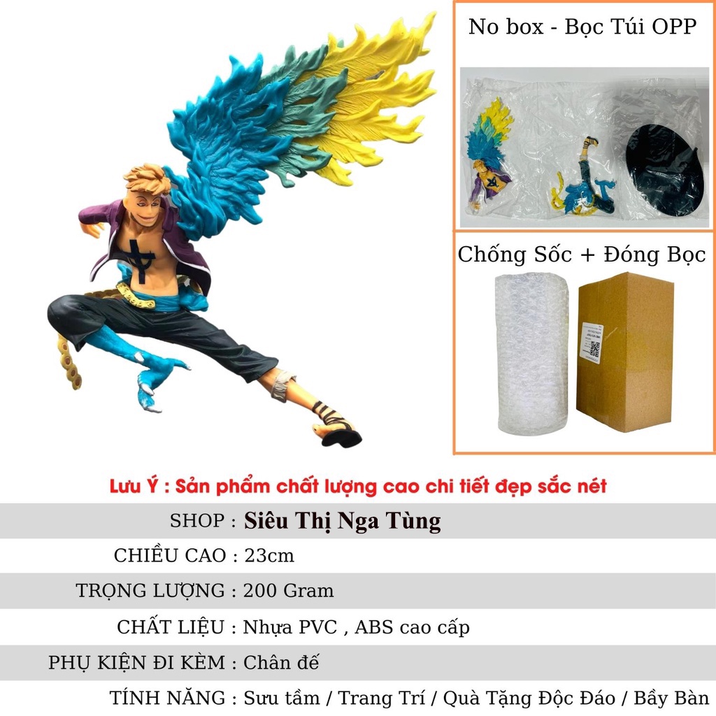 Mô hình One Piece Marco phượng hoàng siêu đẹp Cao 23cm trạng thái chiến đấu